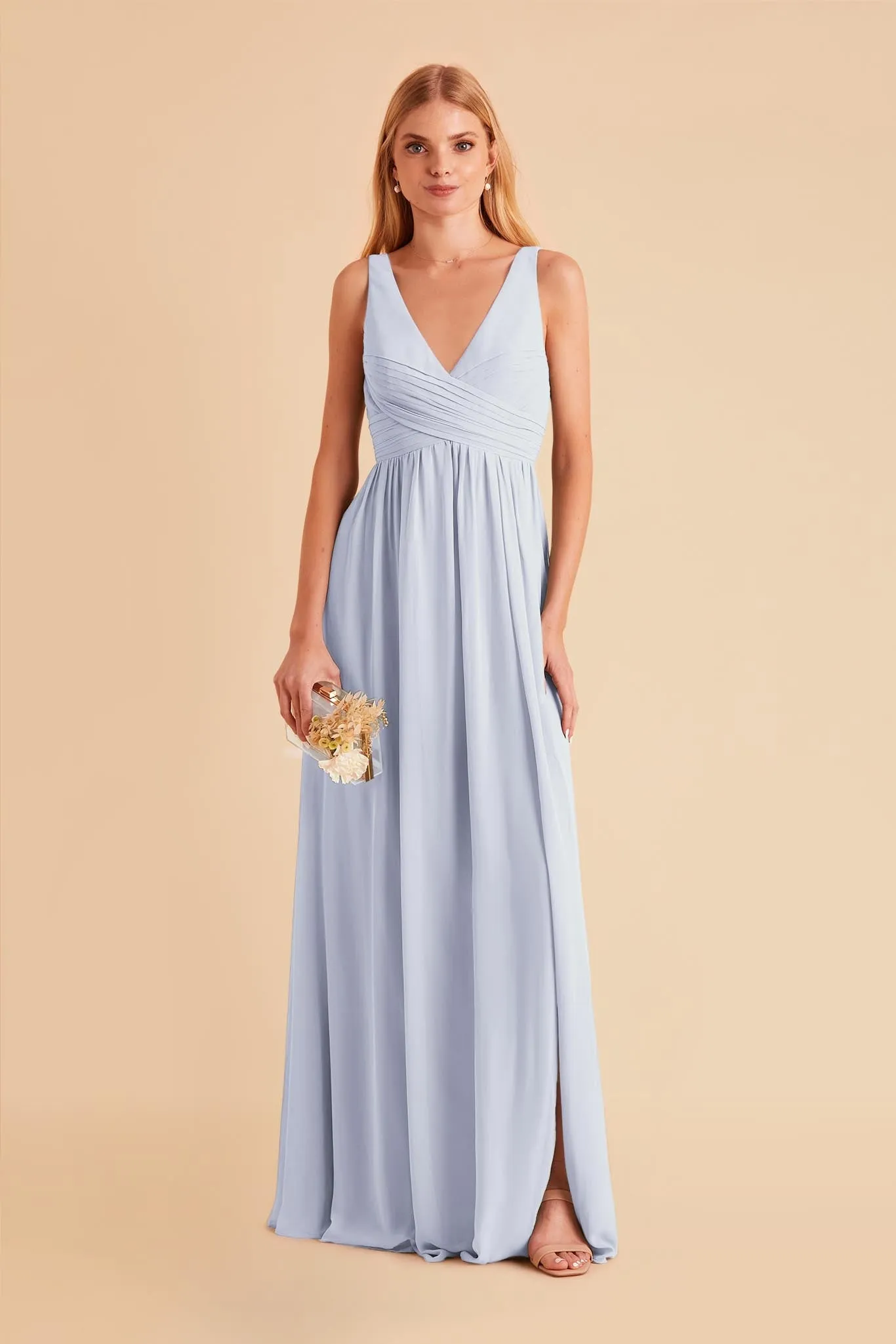 Laurie Empire Dress - Ice Blue sold by Birdy Grey product image thumbnail 4