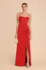 Anne Matte Satin Dress - Ruby Red sold by Birdy Grey
