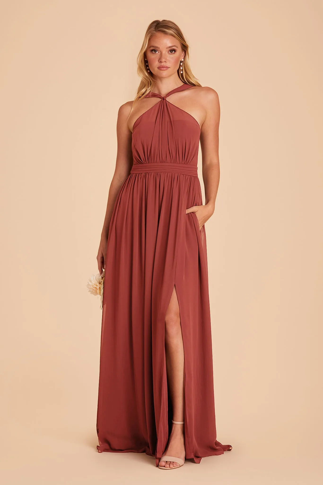 Kiko Chiffon Dress - Spice sold by Birdy Grey