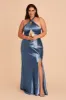 Monica Shiny Satin Dress - Twilight sold by Birdy Grey