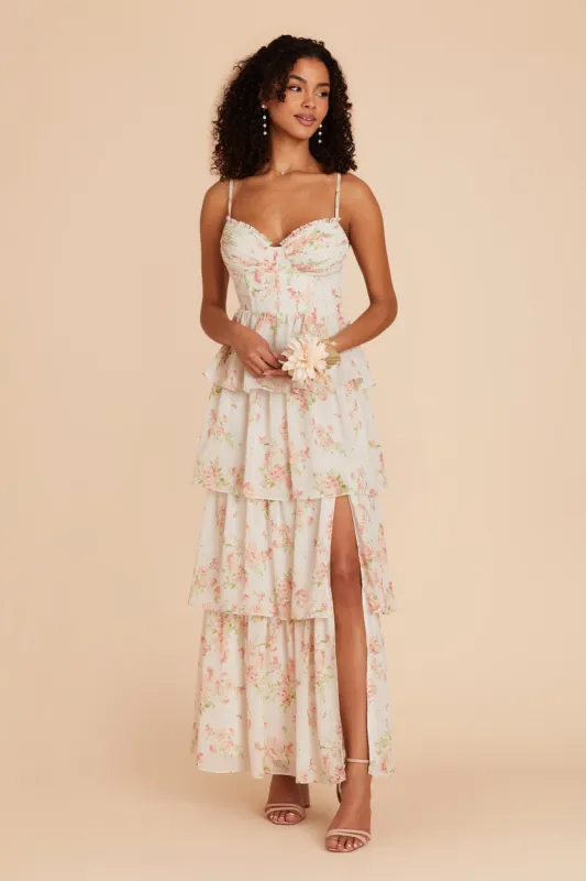 Lola Chiffon Dress - Whimsical Blooms sold by Birdy Grey