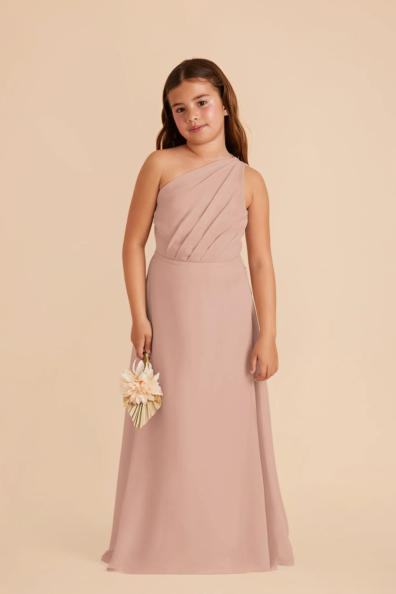 Kiara Junior Chiffon Dress - Taupe sold by Birdy Grey