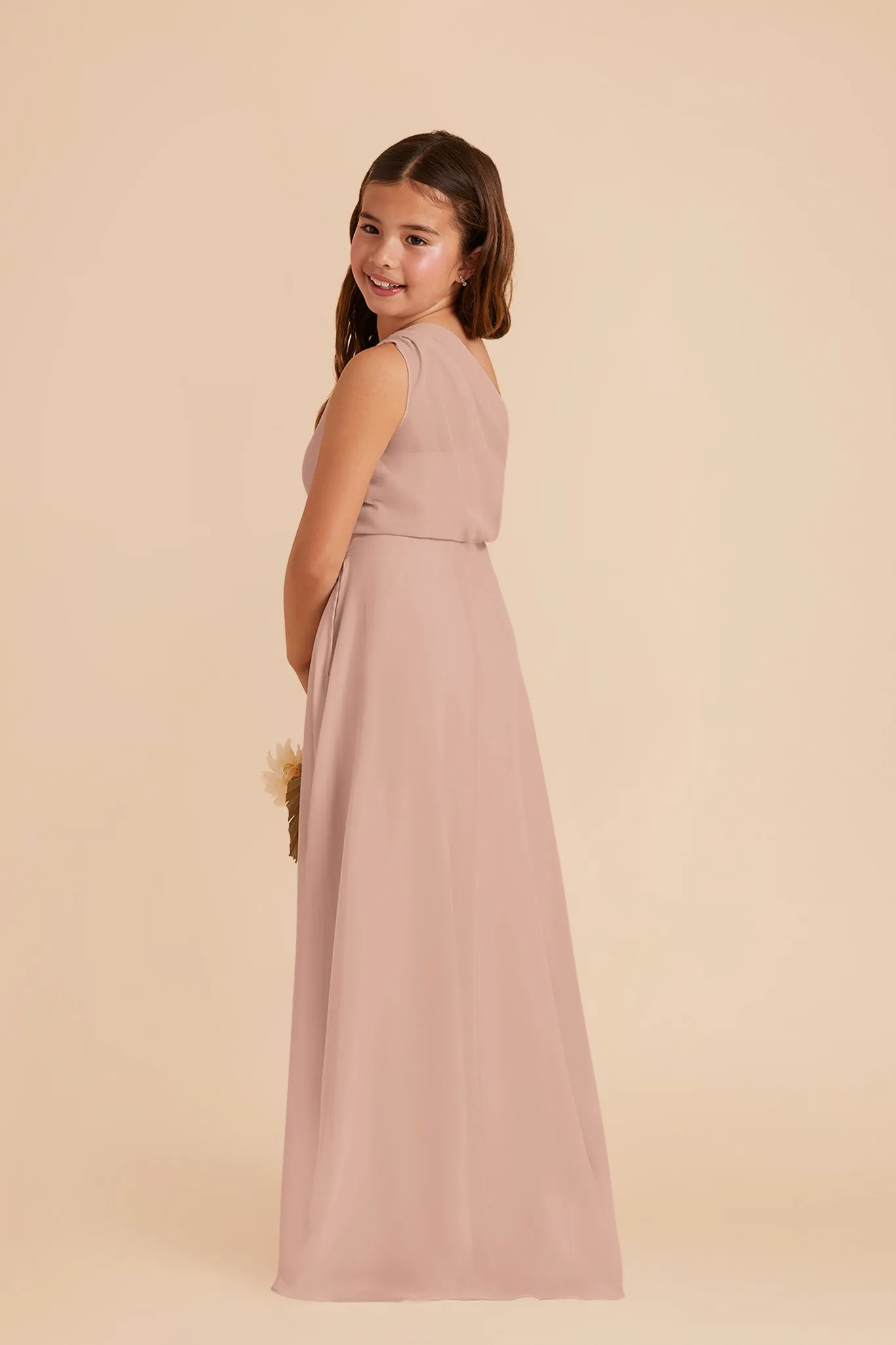 Kiara Junior Chiffon Dress - Taupe sold by Birdy Grey product image thumbnail 3