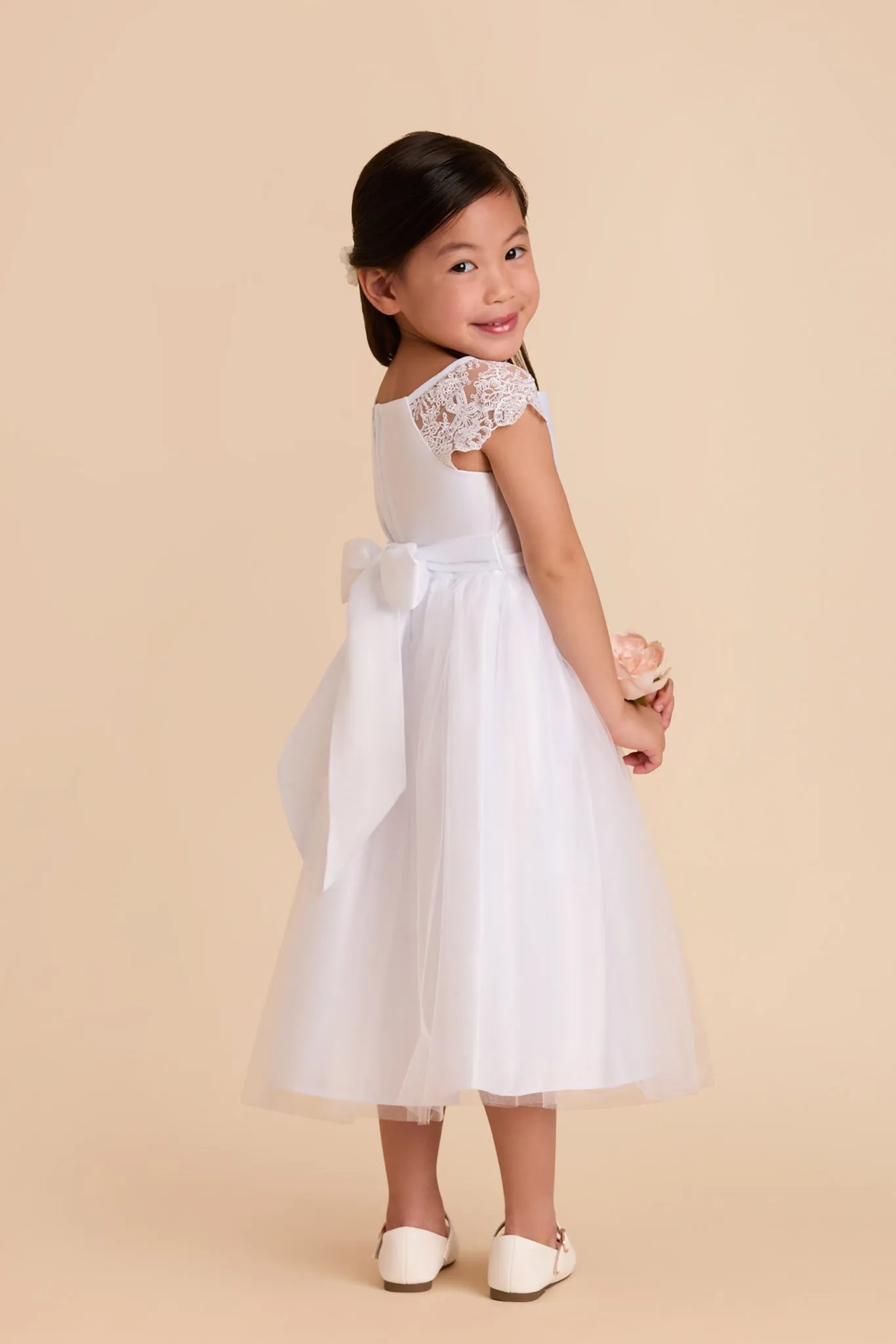 Lily Flower Girl Dress - White sold by Birdy Grey product image thumbnail 4
