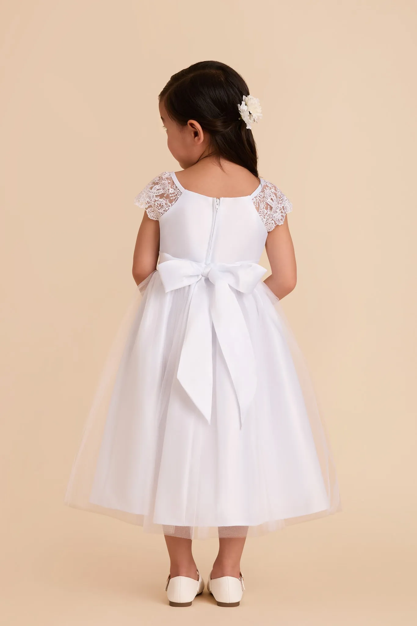 Lily Flower Girl Dress - White sold by Birdy Grey product image thumbnail 5