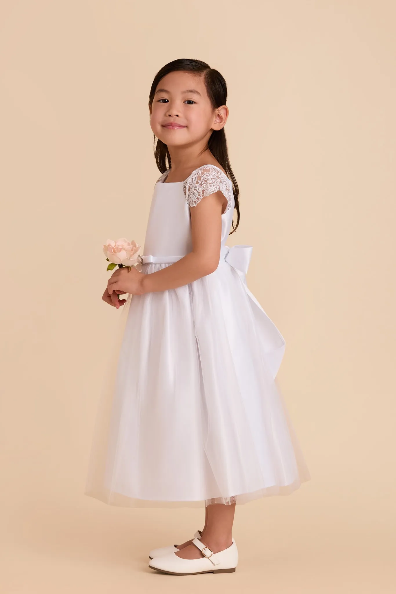 Lily Flower Girl Dress - White sold by Birdy Grey product image thumbnail 3