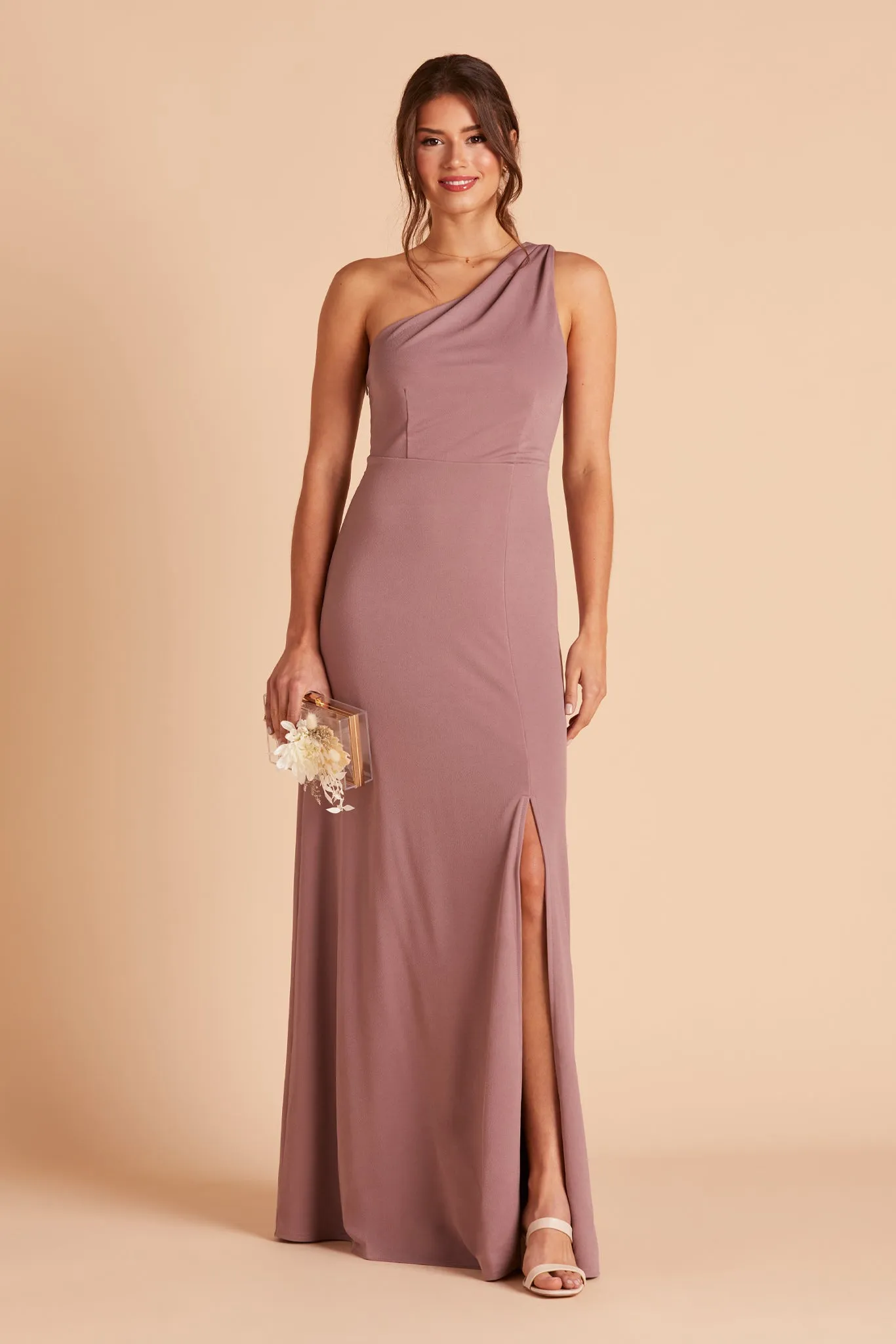 Kira Crepe Dress - Dark Mauve sold by Birdy Grey product image thumbnail 5
