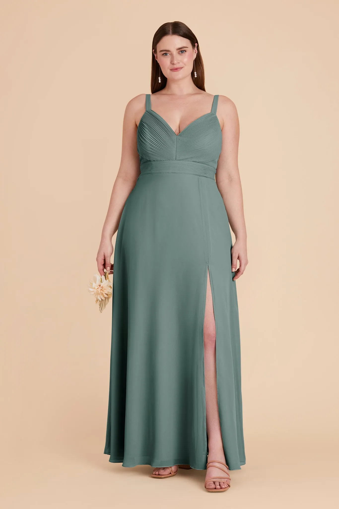 Deborah Chiffon Dress - Sea Glass sold by Birdy Grey product image thumbnail 2