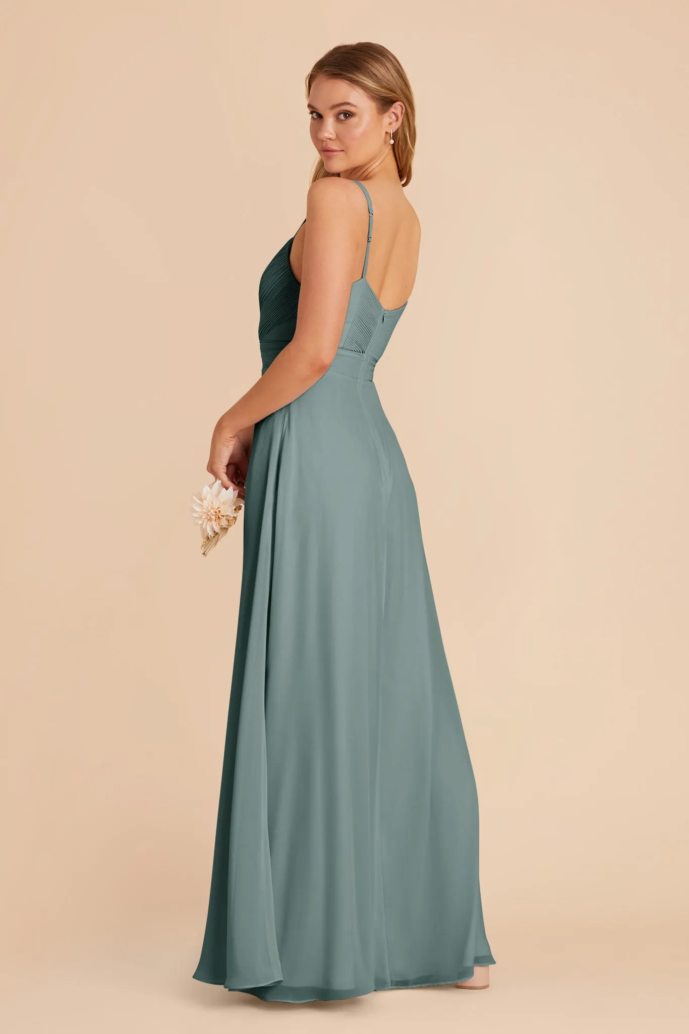 Deborah Chiffon Dress - Sea Glass sold by Birdy Grey product image thumbnail 5