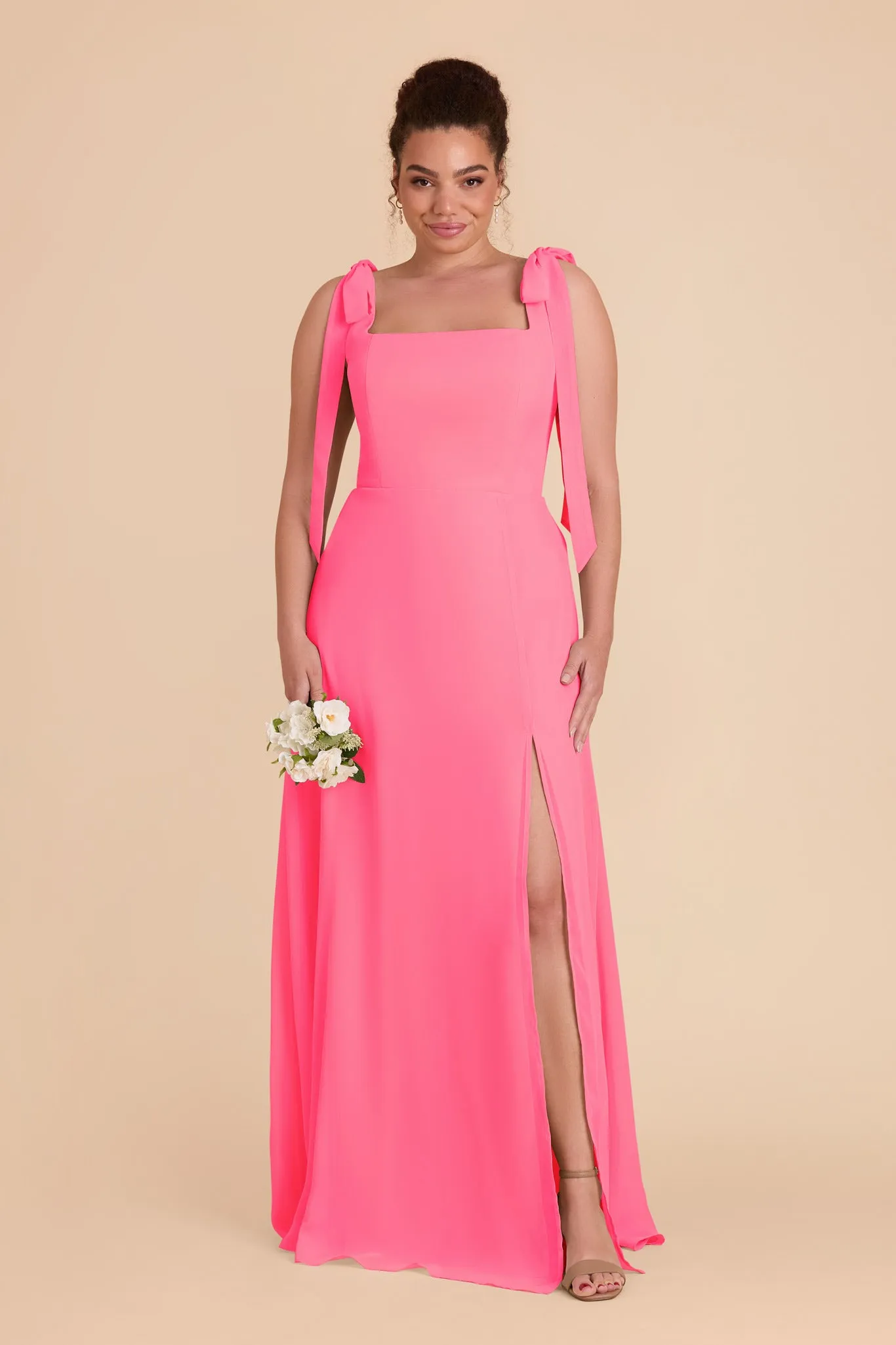 Alex Convertible Dress Chiffon - Bon Bon Pink sold by Birdy Grey product image thumbnail 2