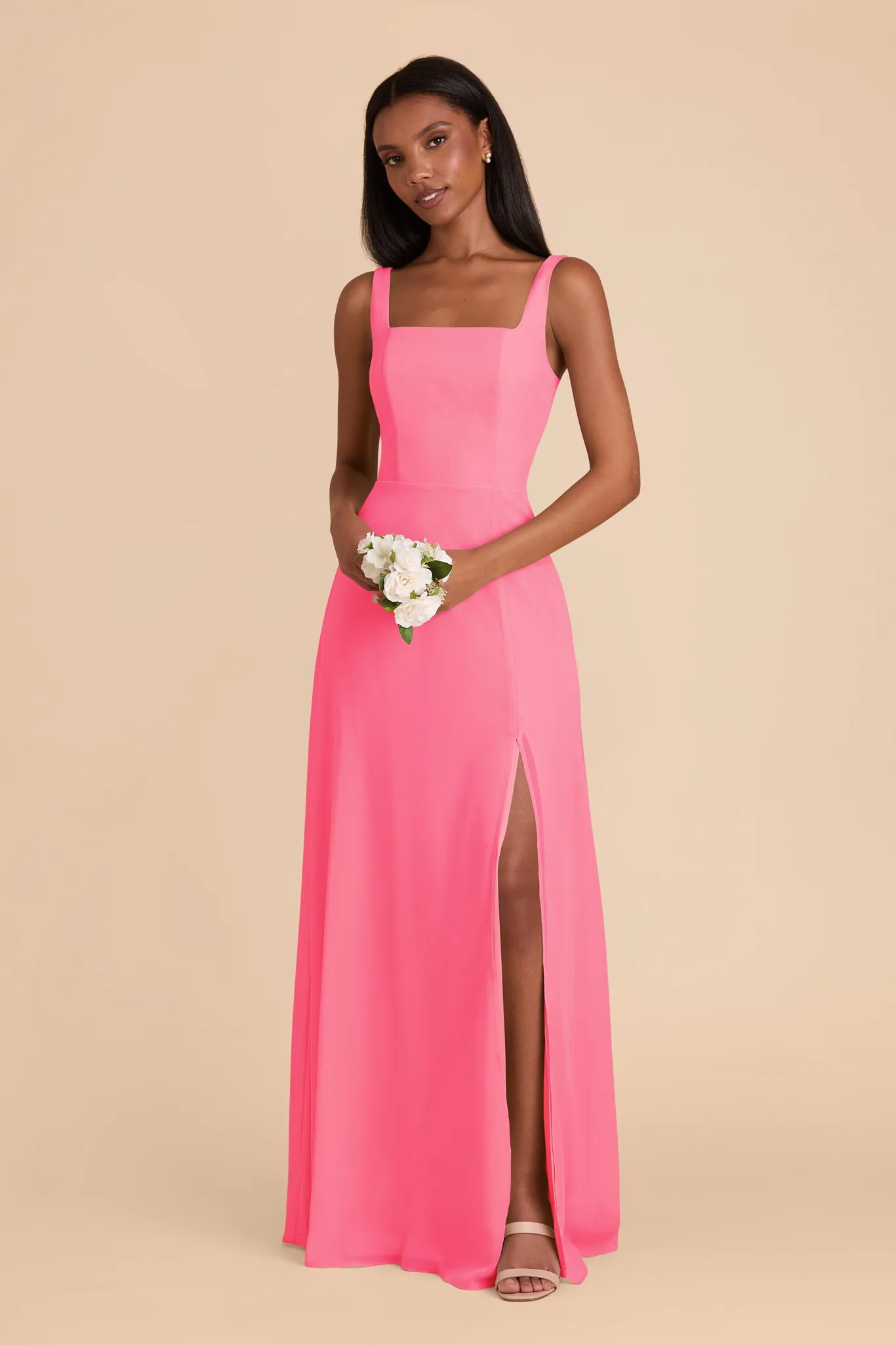 Alex Convertible Dress Chiffon - Bon Bon Pink sold by Birdy Grey product image thumbnail 4