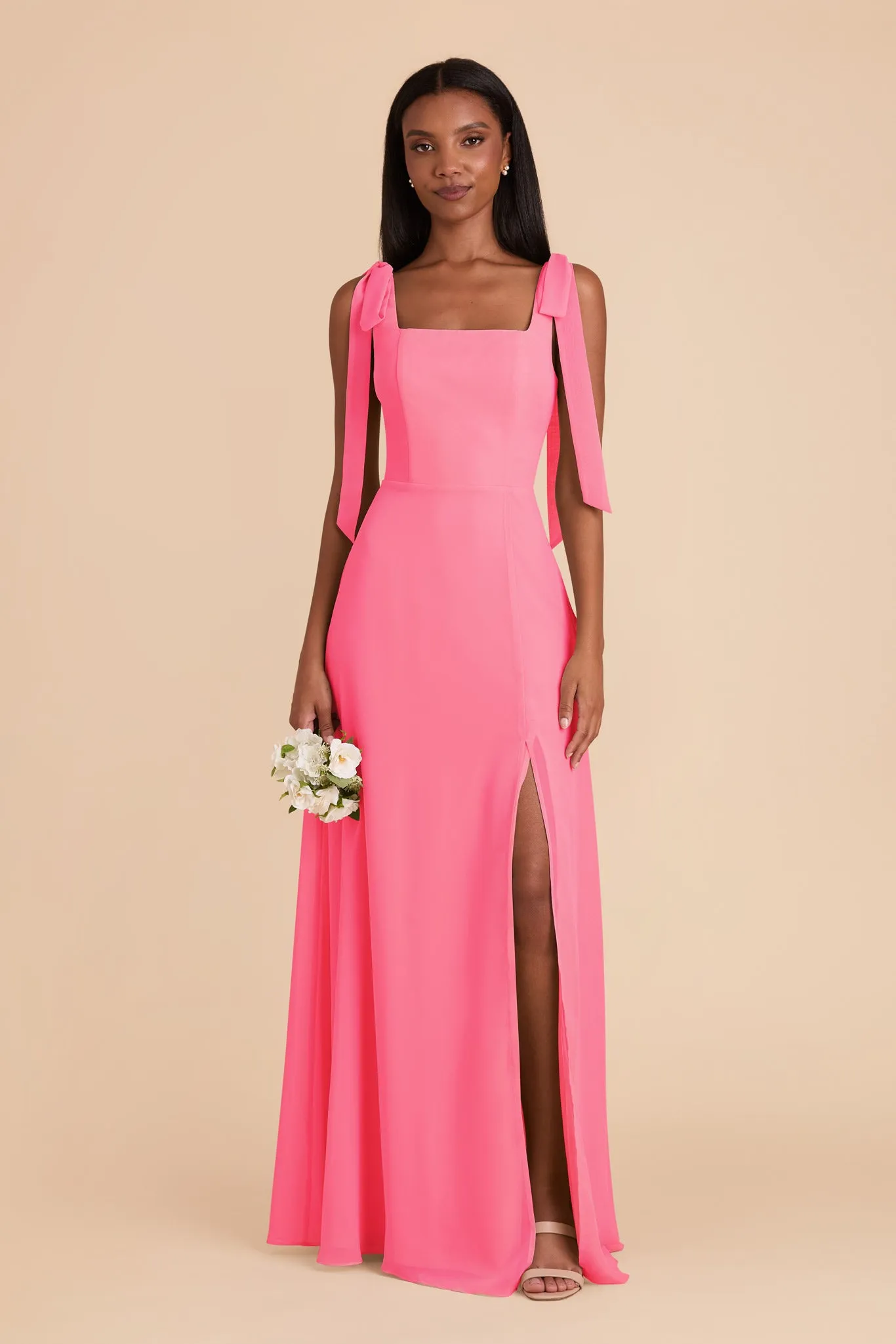 Alex Convertible Dress Chiffon - Bon Bon Pink sold by Birdy Grey product image thumbnail 3