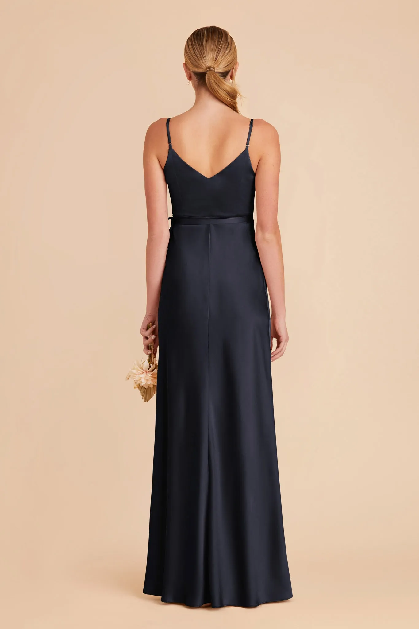 Cindy Matte Satin Dress - Navy sold by Birdy Grey product image thumbnail 5