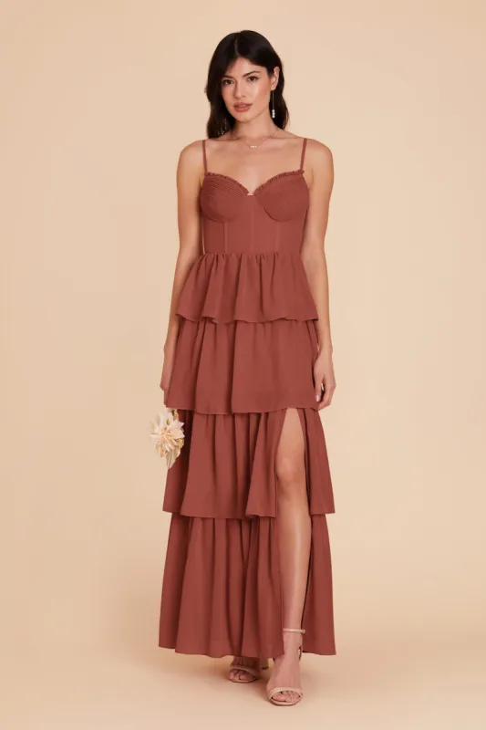 Lola Chiffon Dress - Desert Rose sold by Birdy Grey