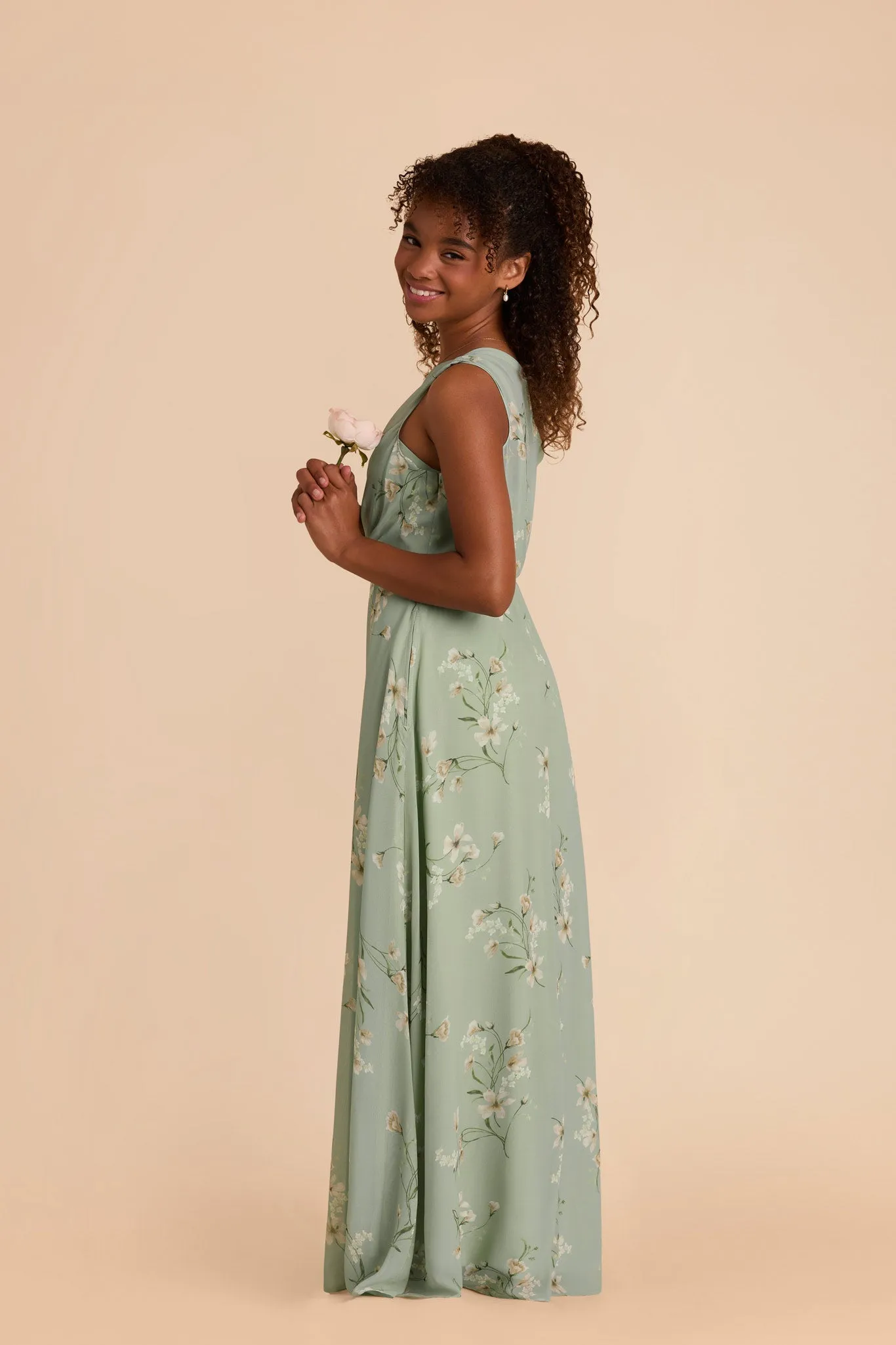 Kiara Junior Chiffon Dress - Sage Le Fleur sold by Birdy Grey product image thumbnail 4