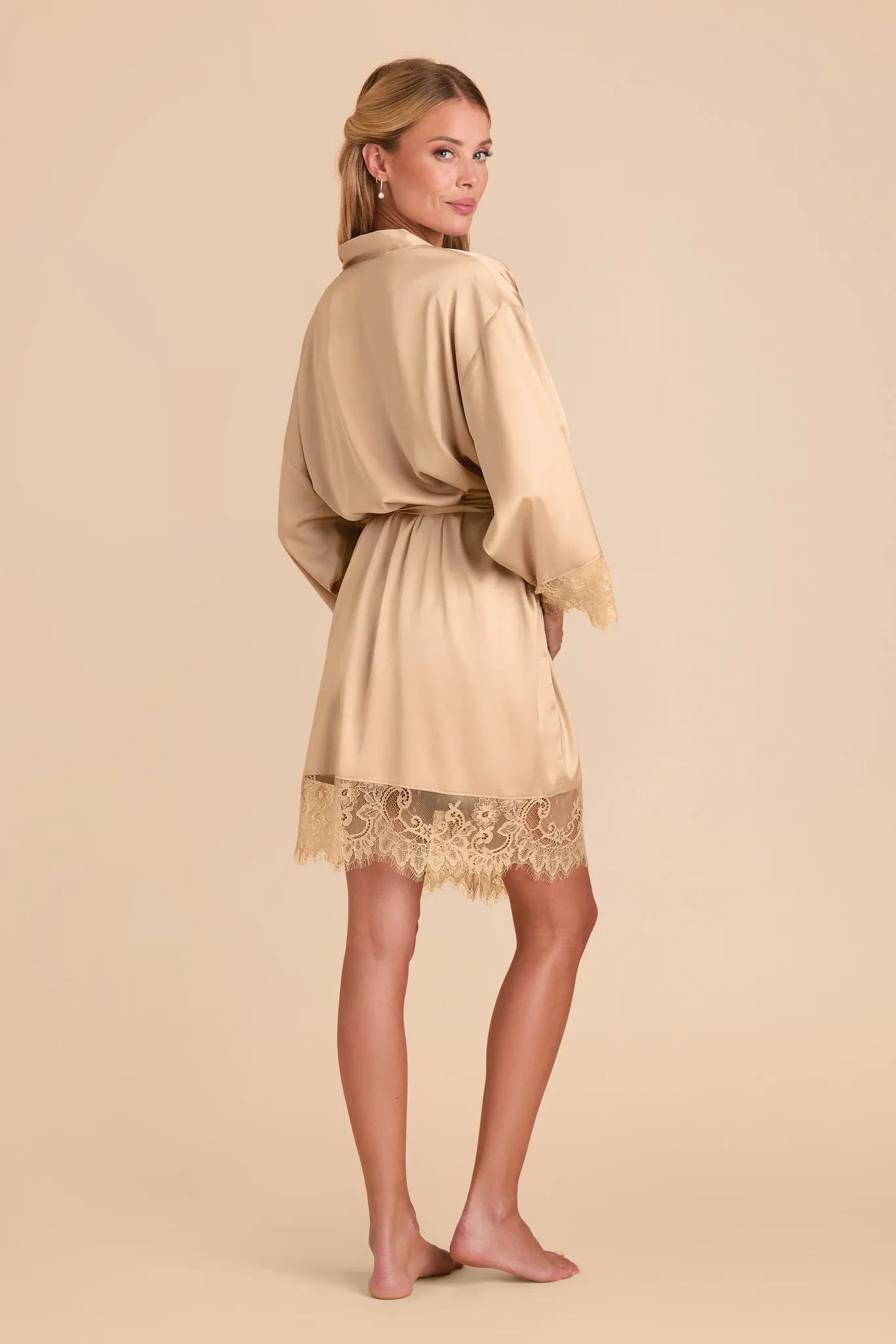 Claudette Lace Robe - Champagne sold by Birdy Grey product image thumbnail 4