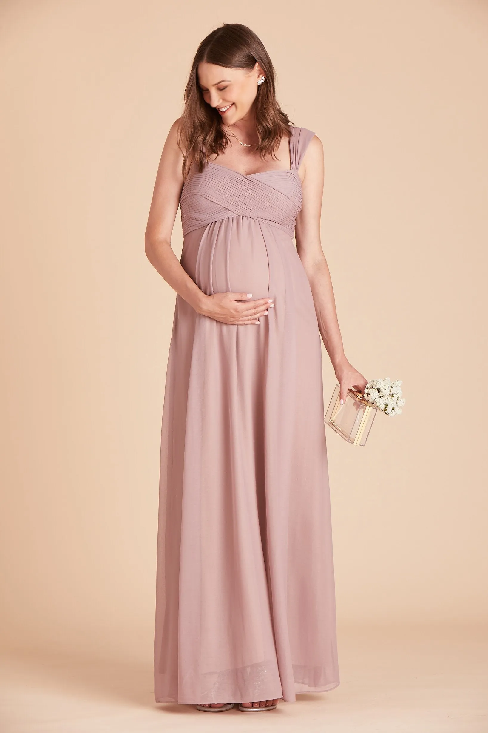 Maria Convertible Dress - Mauve sold by Birdy Grey product image thumbnail 4