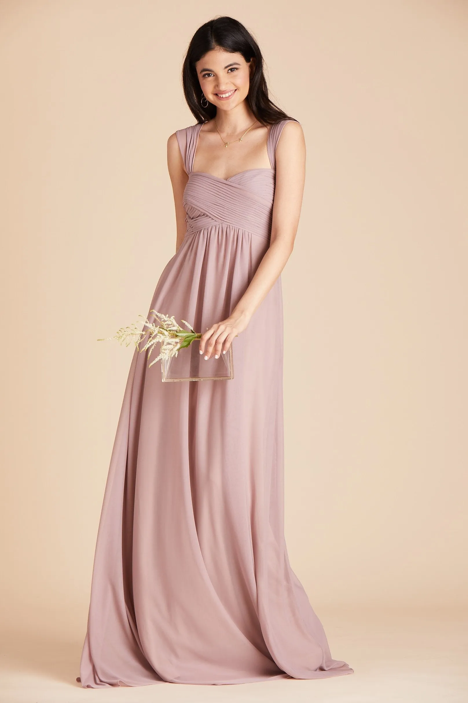 Maria Convertible Dress - Mauve sold by Birdy Grey product image thumbnail 3