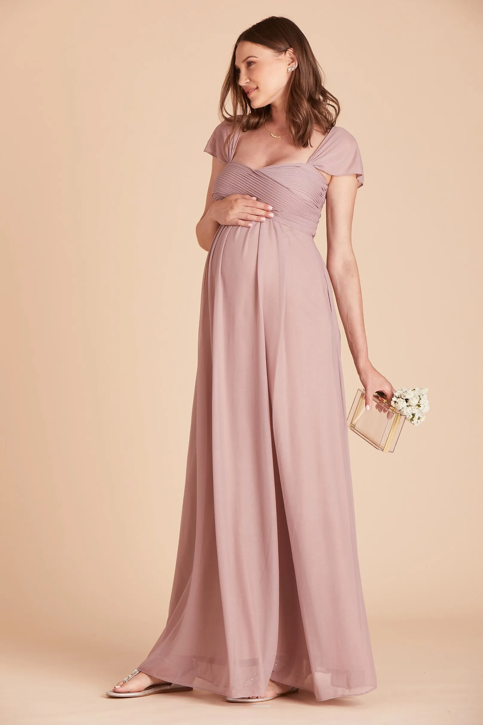 Maria Convertible Dress - Mauve sold by Birdy Grey product image thumbnail 2