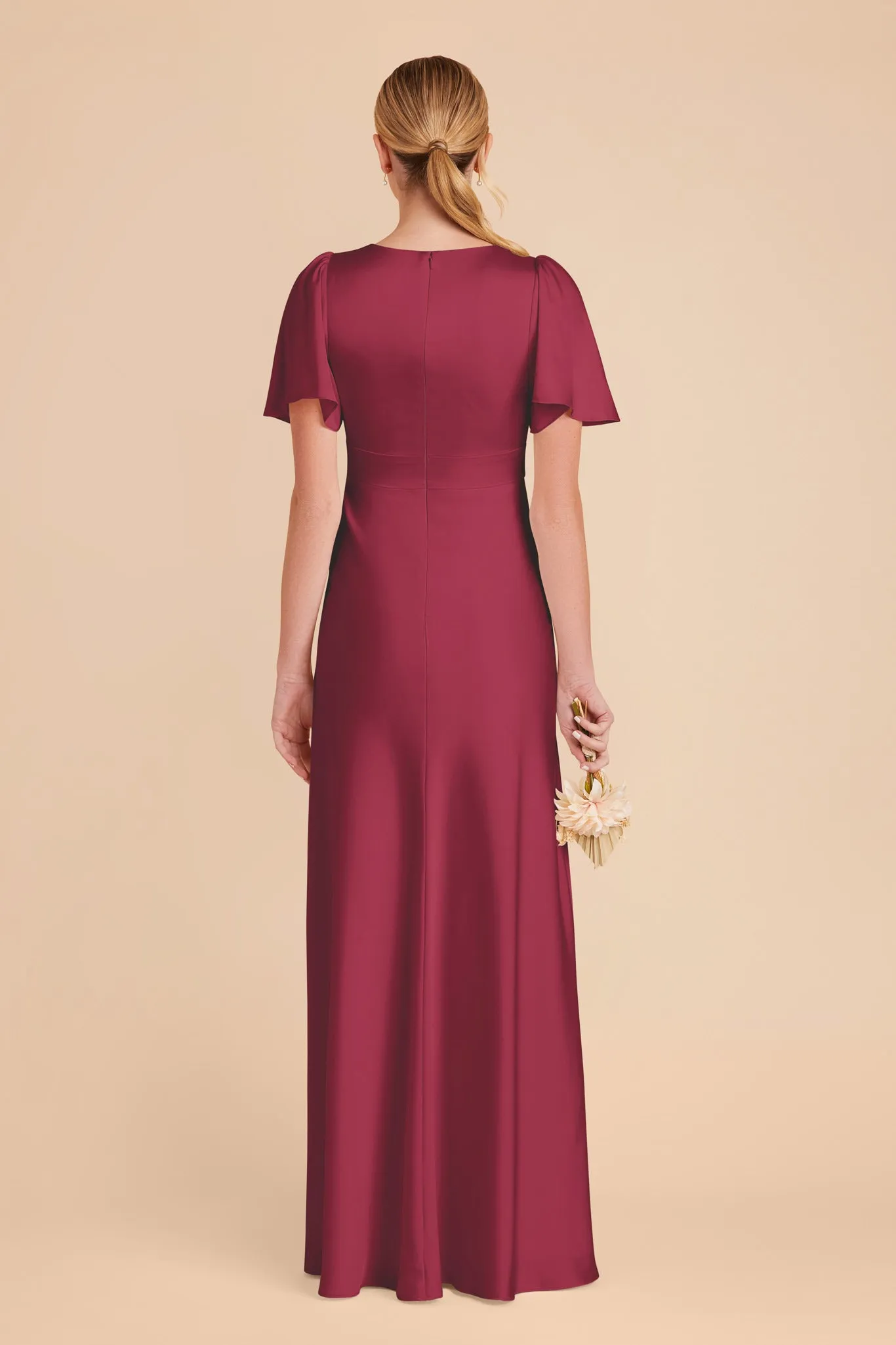 Marni Matte Satin Dress - Berry sold by Birdy Grey product image thumbnail 5