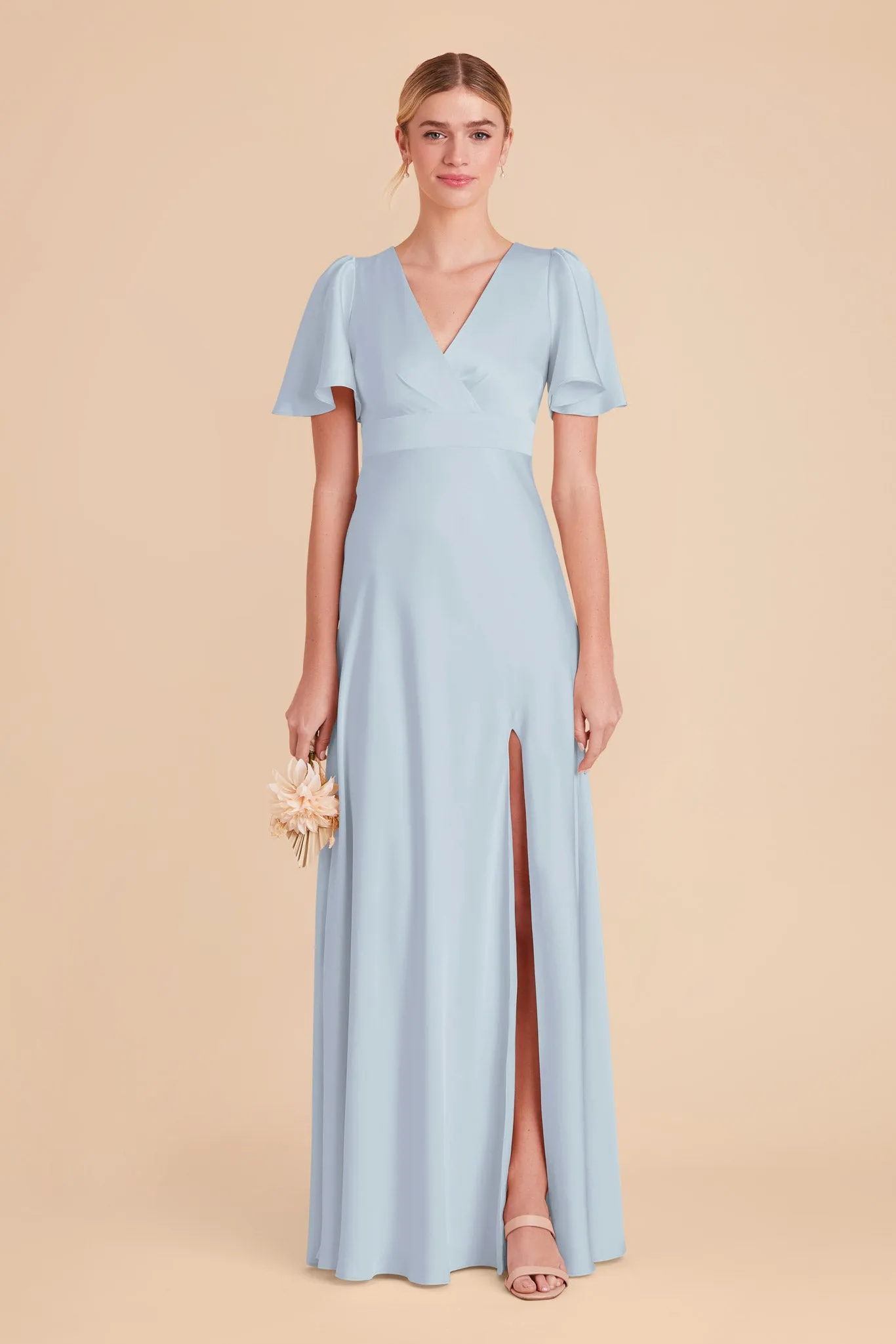 Marni Matte Satin Dress - Mist Blue sold by Birdy Grey product image thumbnail 3