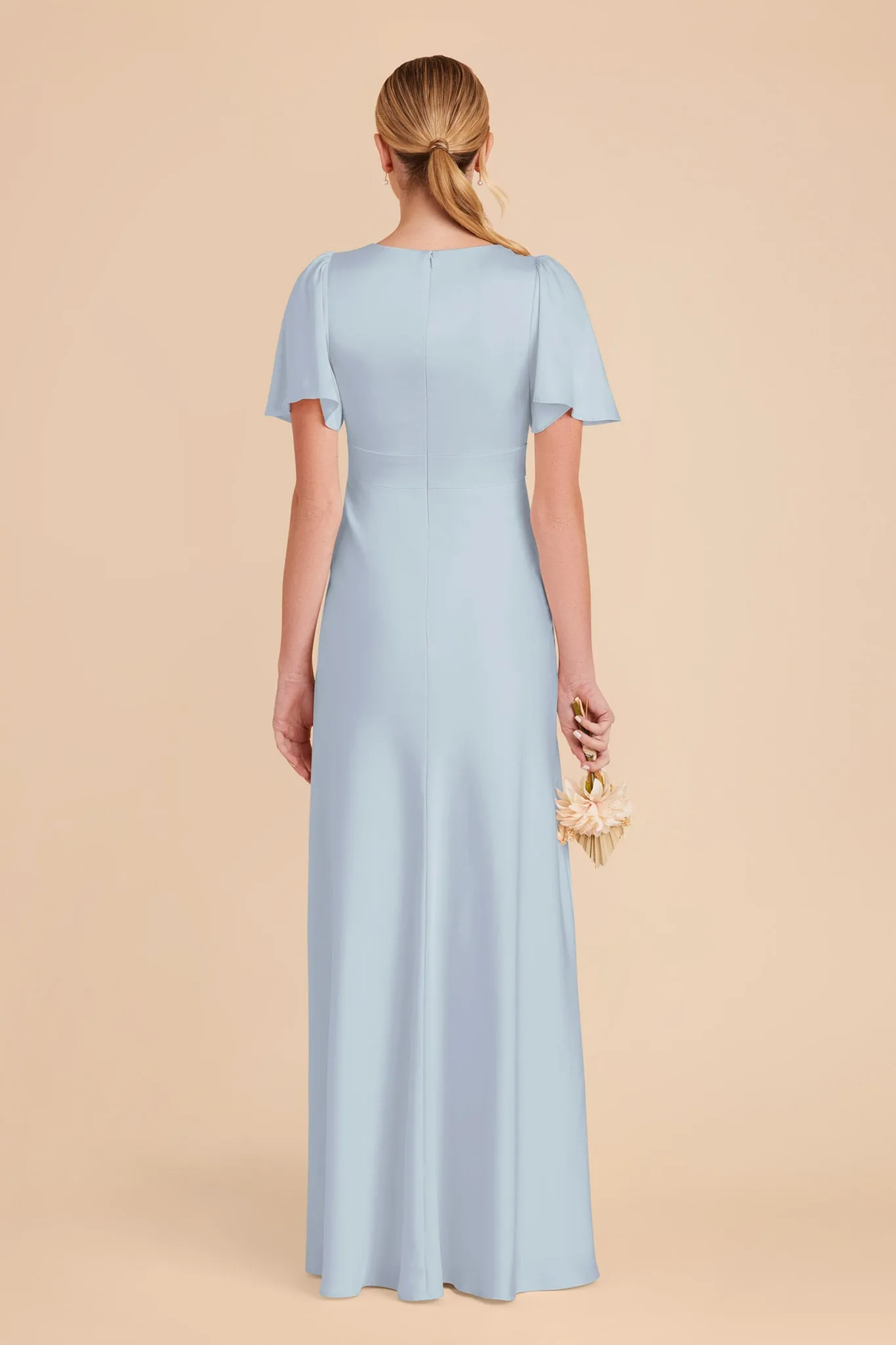 Marni Matte Satin Dress - Mist Blue sold by Birdy Grey product image thumbnail 5