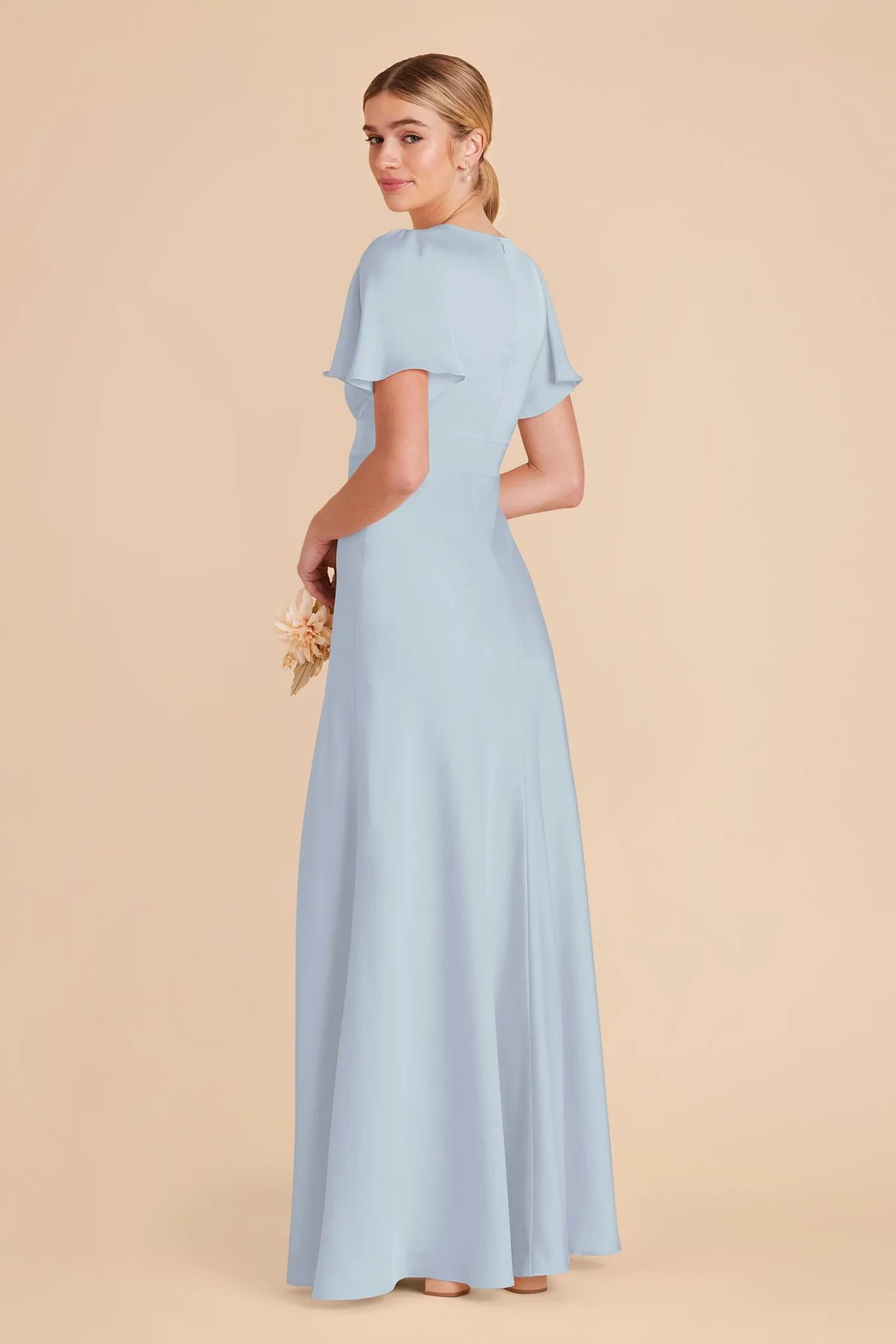 Marni Matte Satin Dress - Mist Blue sold by Birdy Grey product image thumbnail 4