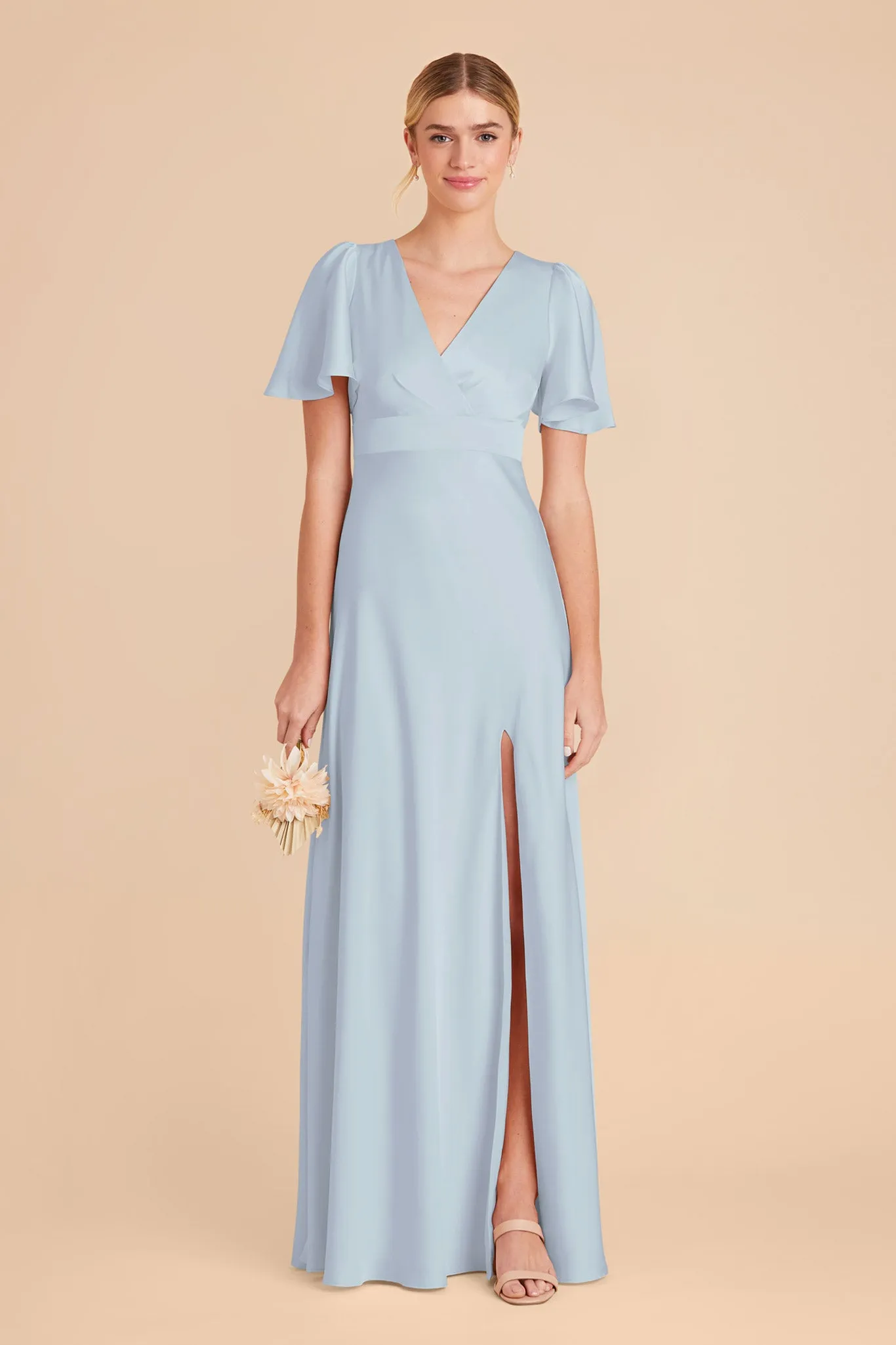 Marni Matte Satin Dress - Mist Blue sold by Birdy Grey product image thumbnail 2