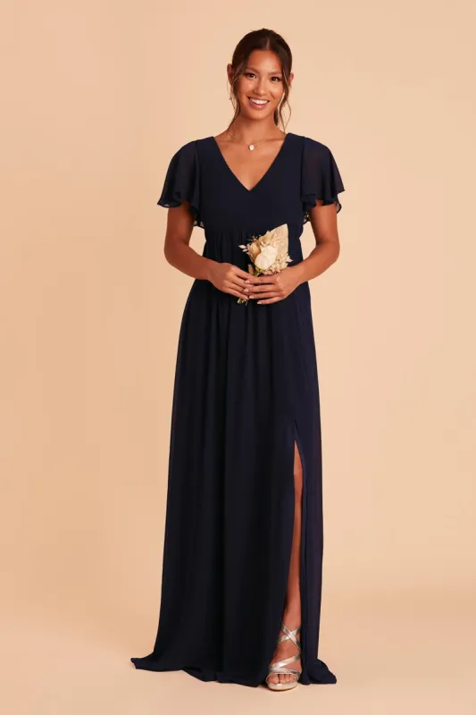 Hannah Empire Dress - Navy sold by Birdy Grey