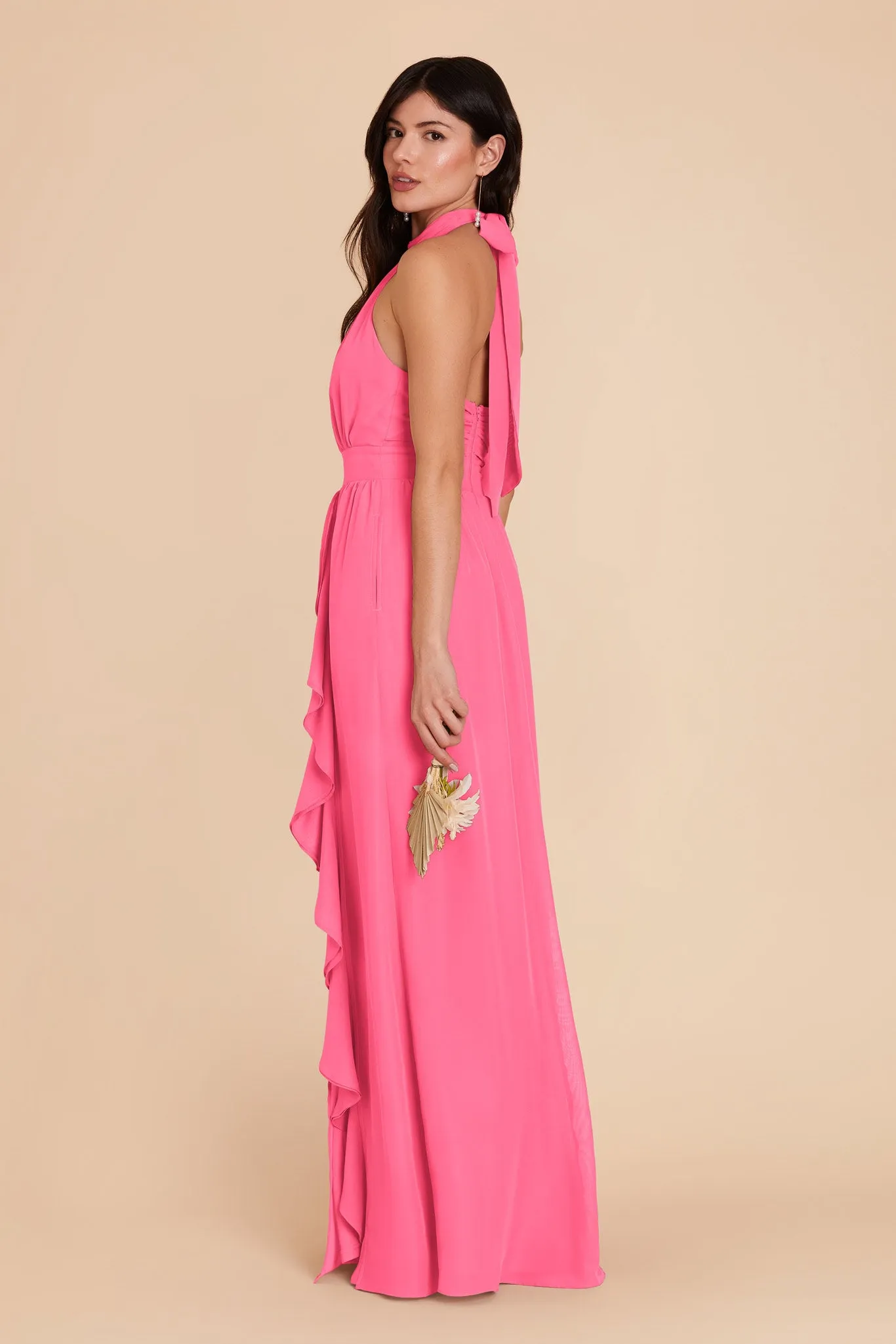 Joyce Chiffon Dress - Bon Bon Pink sold by Birdy Grey product image thumbnail 5