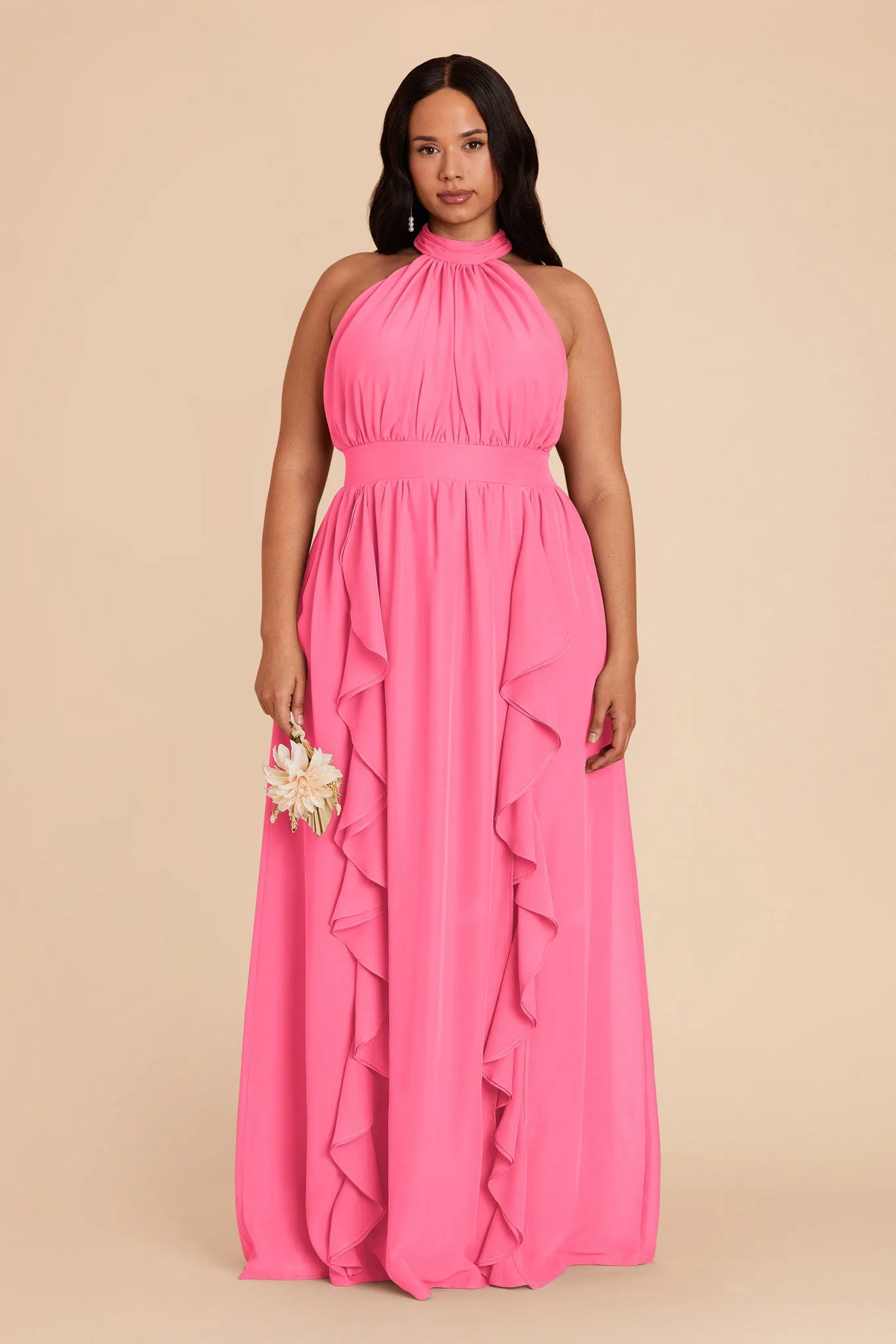 Joyce Chiffon Dress - Bon Bon Pink sold by Birdy Grey product image thumbnail 2