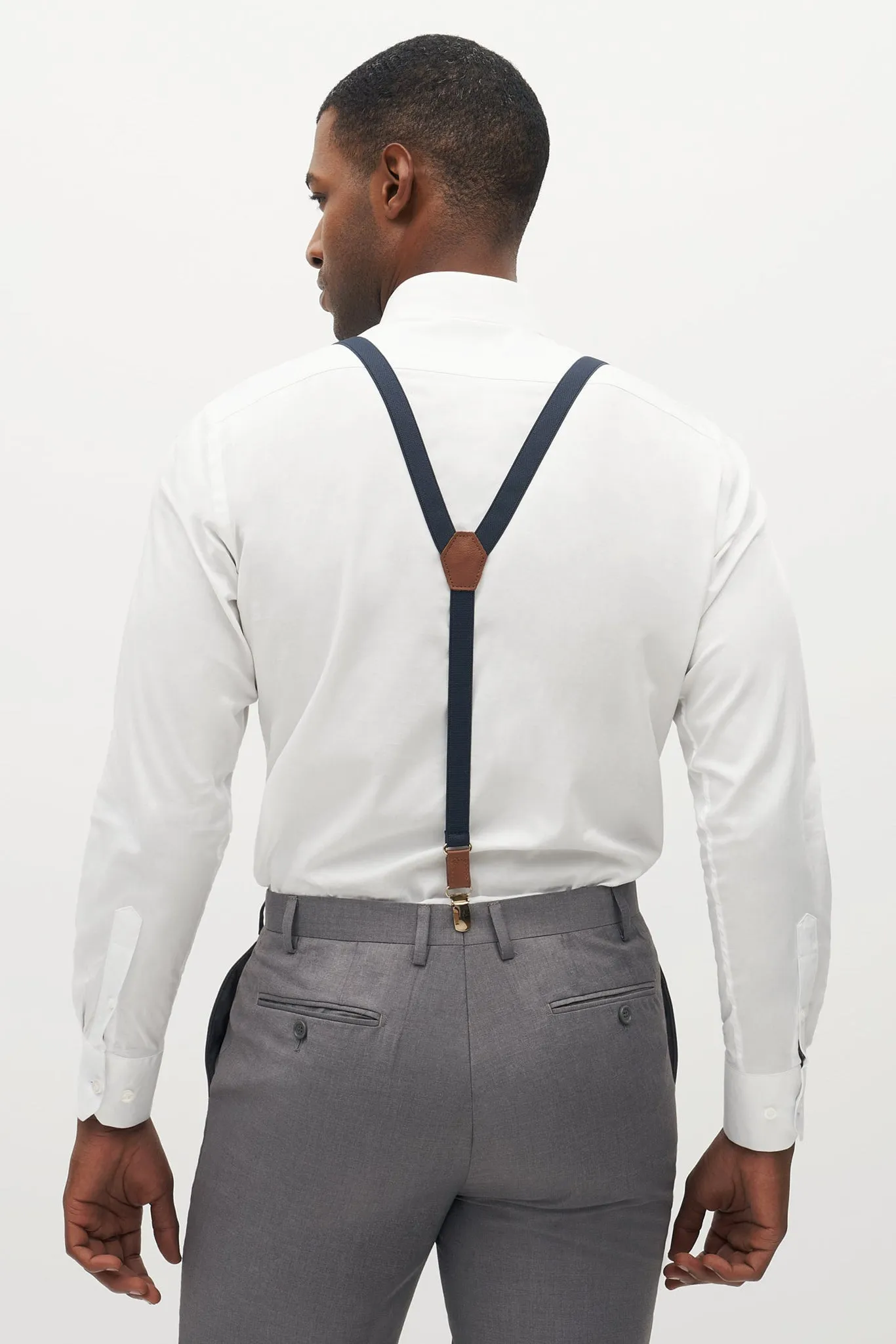 Classic Suspenders By Suitshop - Navy sold by Birdy Grey product image thumbnail 3