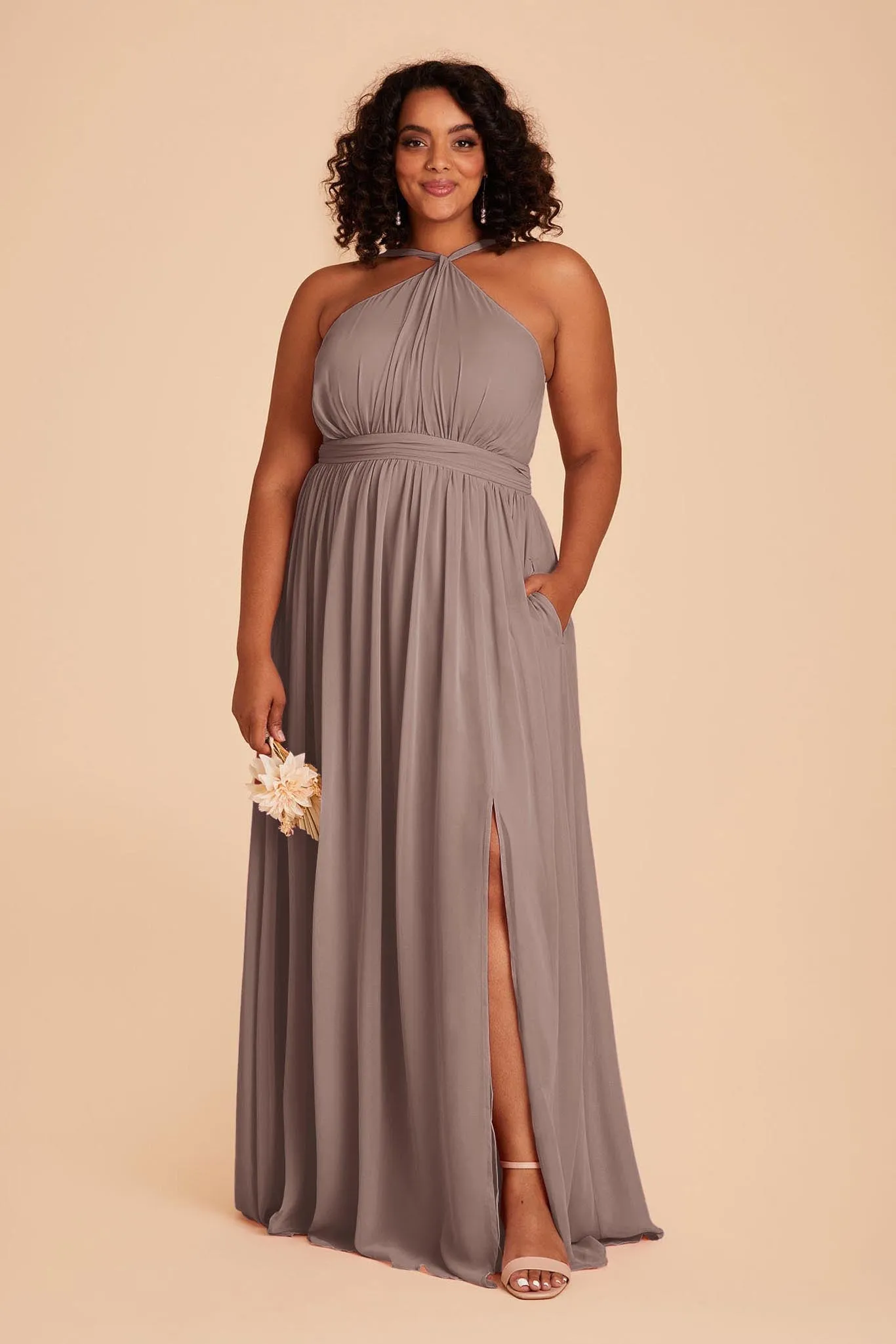 Kiko Chiffon Dress - Toffee sold by Birdy Grey product image thumbnail 5