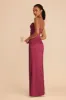 Lydia Matte Satin Dress - Berry sold by Birdy Grey