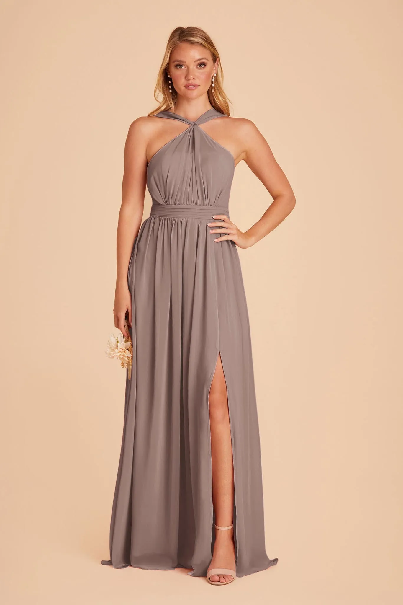 Kiko Chiffon Dress - Toffee sold by Birdy Grey product image thumbnail 3