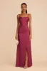 Lydia Matte Satin Dress - Berry sold by Birdy Grey