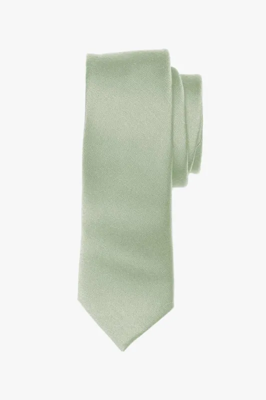 Simon Necktie - Pale Pistachio sold by Birdy Grey