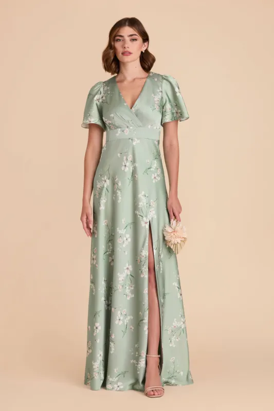 Marni Matte Satin Dress - Sage Le Fleur sold by Birdy Grey