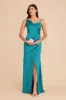 Jennifer Matte Satin Dress - Teal sold by Birdy Grey