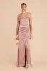 Anne Matte Satin Dress - English Rose sold by Birdy Grey