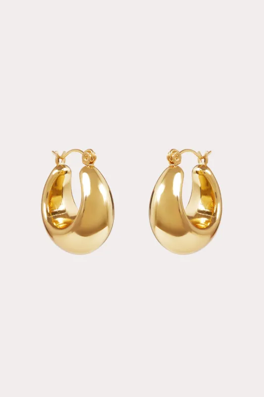 Hampstead Hoop Earrings - Gold sold by Birdy Grey