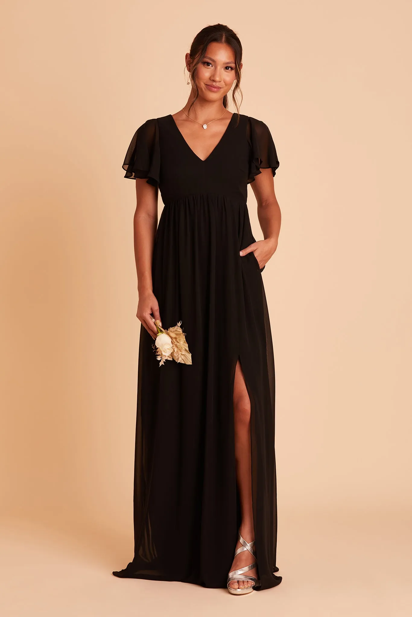 Hannah Empire Dress - Black sold by Birdy Grey product image thumbnail 4