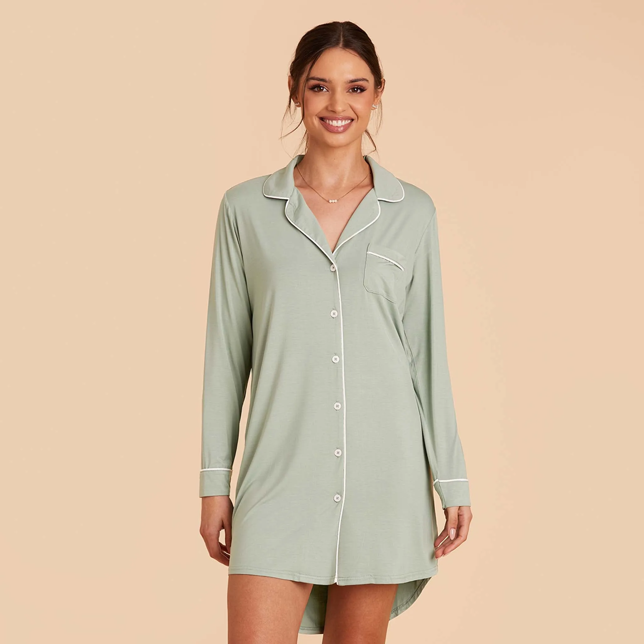Kamryn Sleepshirt - Sage sold by Birdy Grey product image thumbnail 4