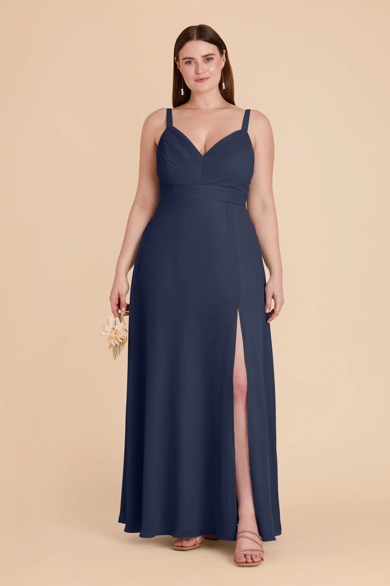 Deborah Chiffon Dress - Slate Blue sold by Birdy Grey product image thumbnail 2