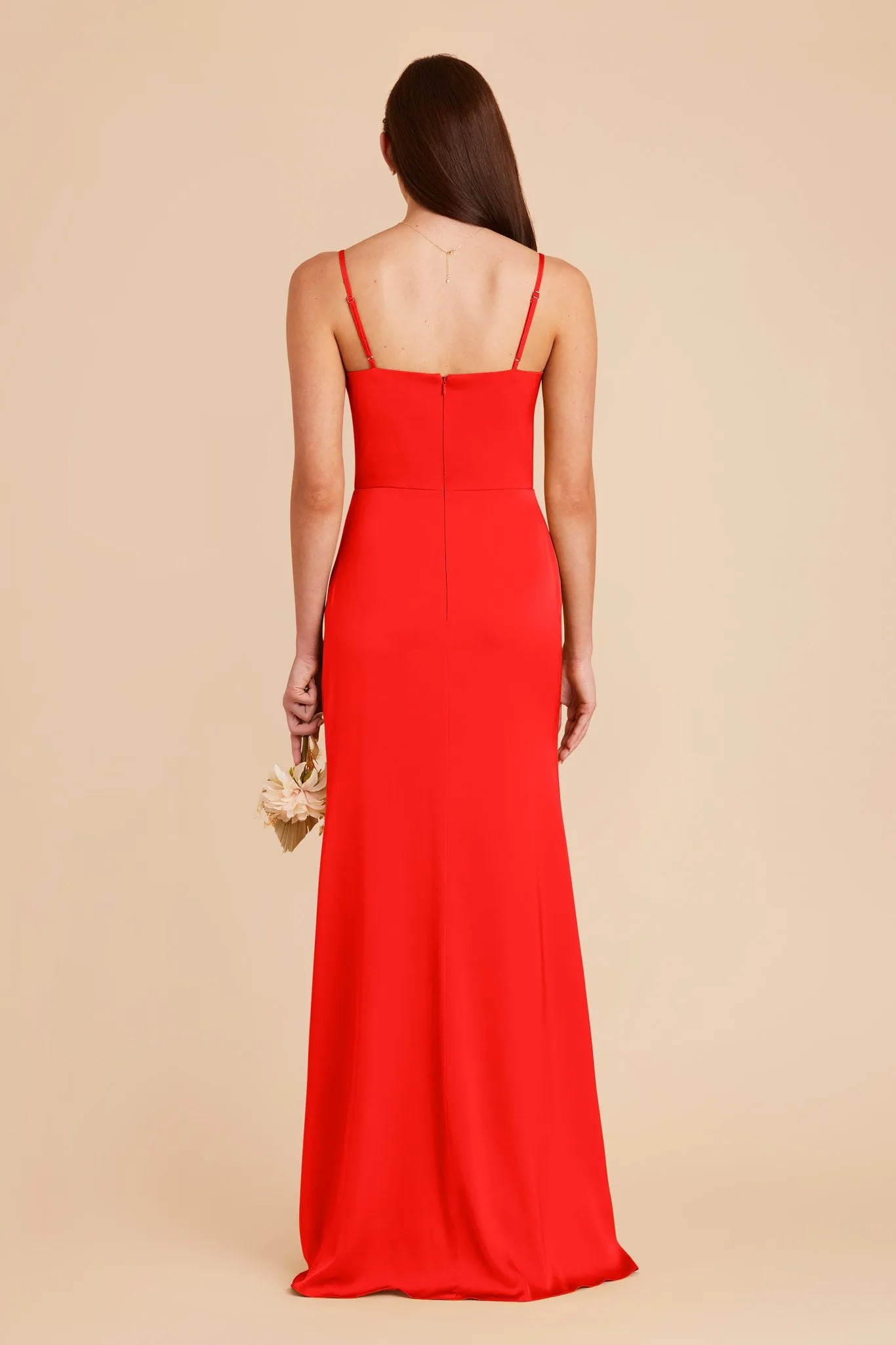 Jennifer Matte Satin Dress - Lipstick Red sold by Birdy Grey product image thumbnail 5