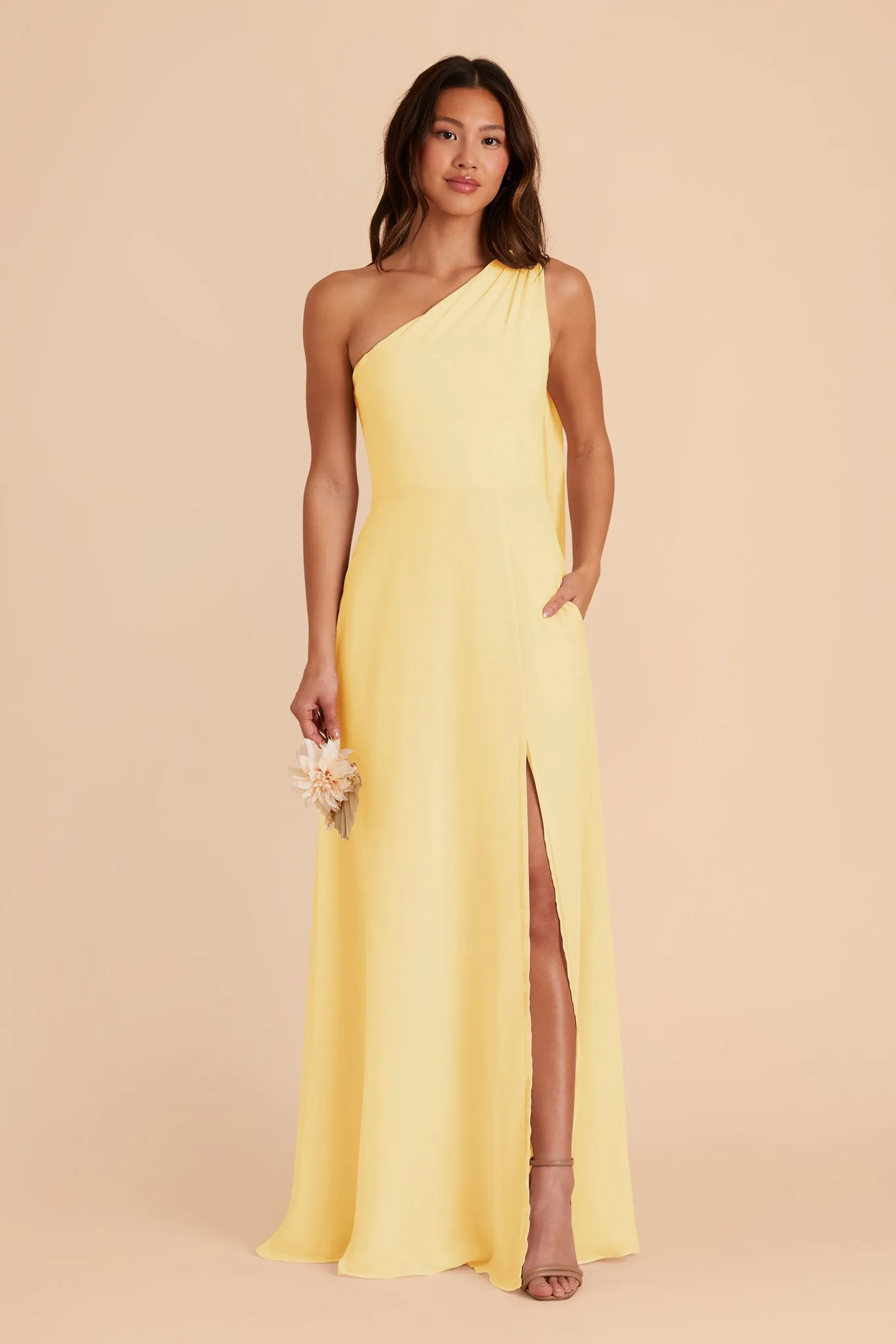 Melissa Chiffon Dress - Lemon Sorbet sold by Birdy Grey product image thumbnail 3