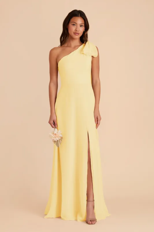 Melissa Chiffon Dress - Lemon Sorbet sold by Birdy Grey