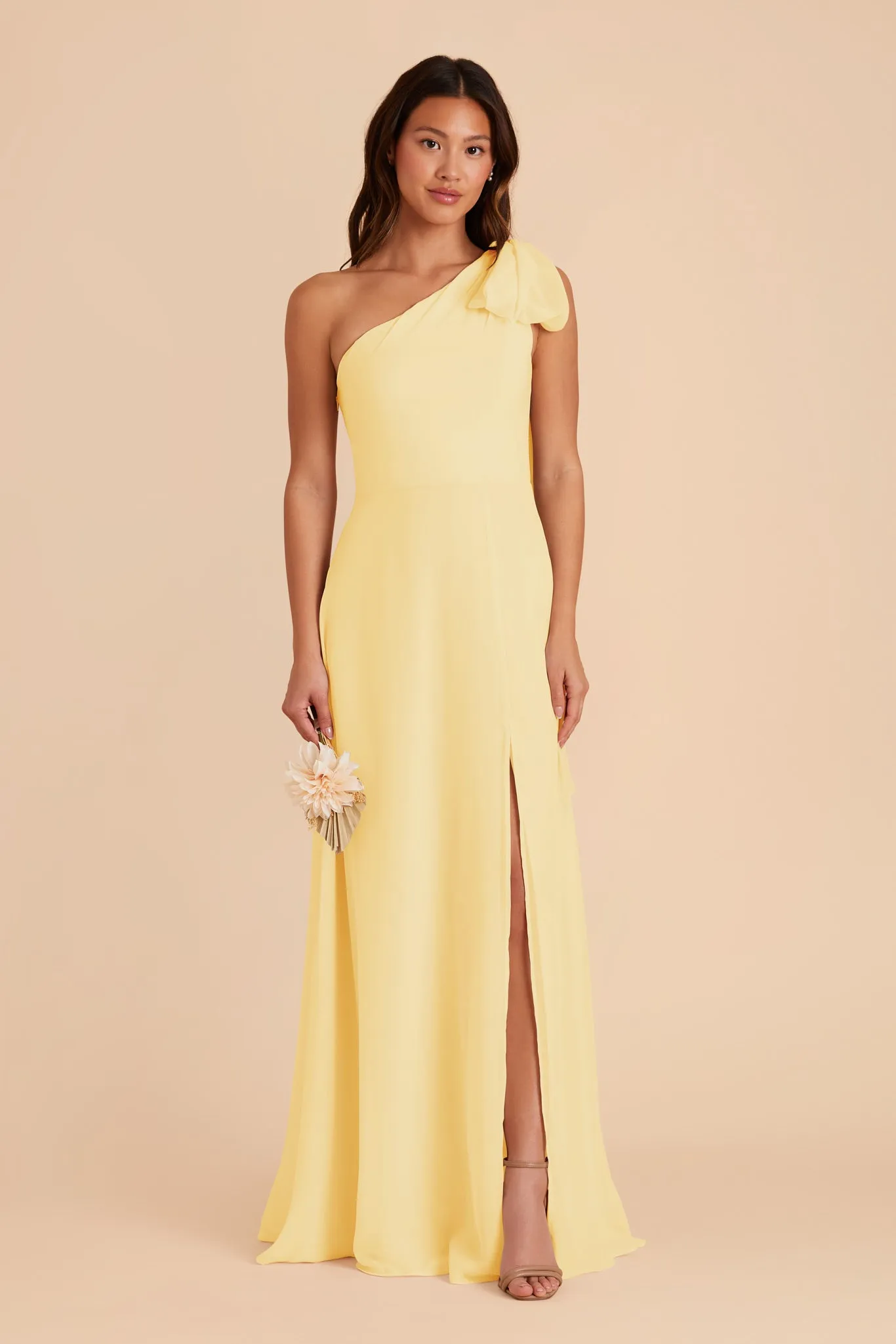 Melissa Chiffon Dress - Lemon Sorbet sold by Birdy Grey