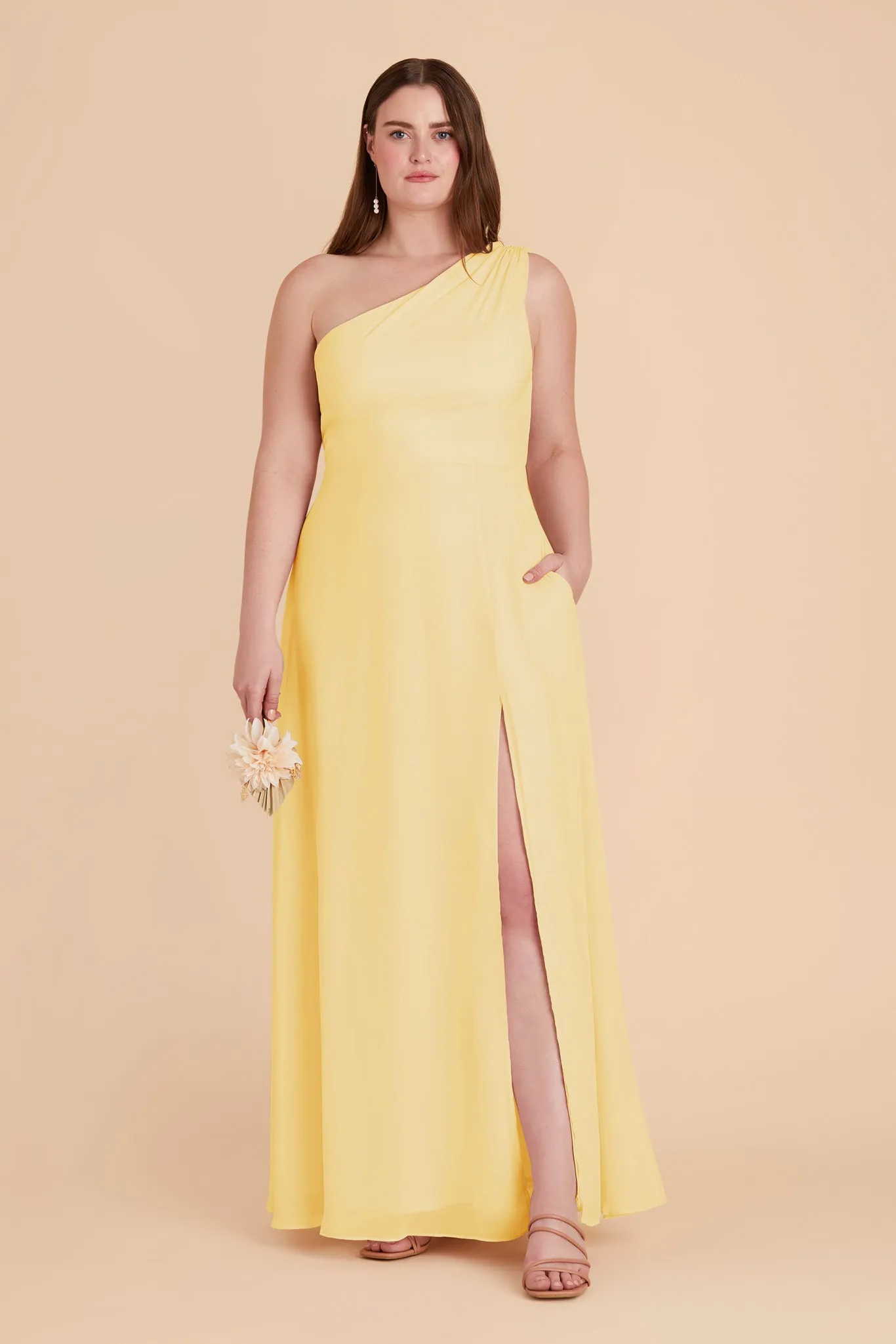 Melissa Chiffon Dress - Lemon Sorbet sold by Birdy Grey product image thumbnail 2