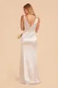 Gloria Shiny Satin Dress - Champagne sold by Birdy Grey